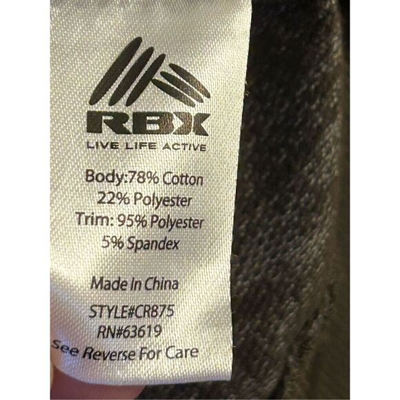 RBX long sleeved athletic full zip lightweight sweatshirt size Med (4156) - Picture 5 of 6